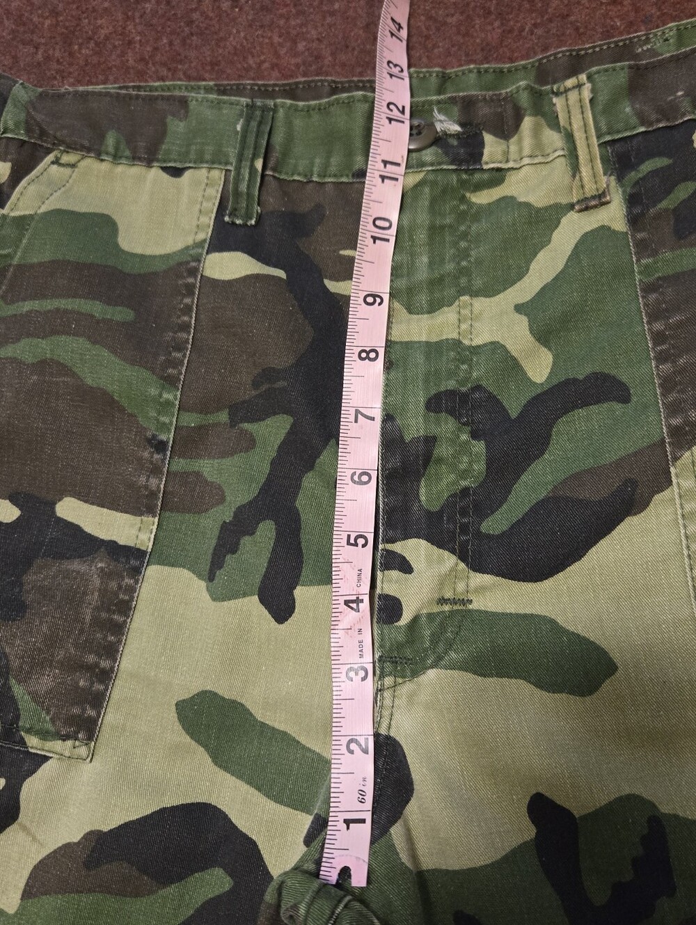 Vintage Camo Pants Marked 36x32 Measuring 36x23 Cannot Red Hand Tag - Picture 4 of 9